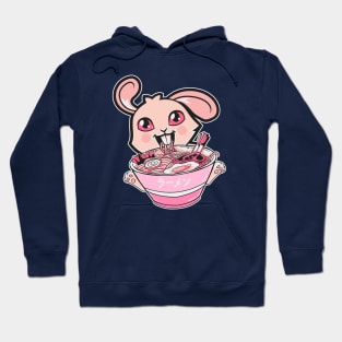 Kawaii Bunny Rabbit Eating Ramen Noodles Girls & Teens Anime Hoodie